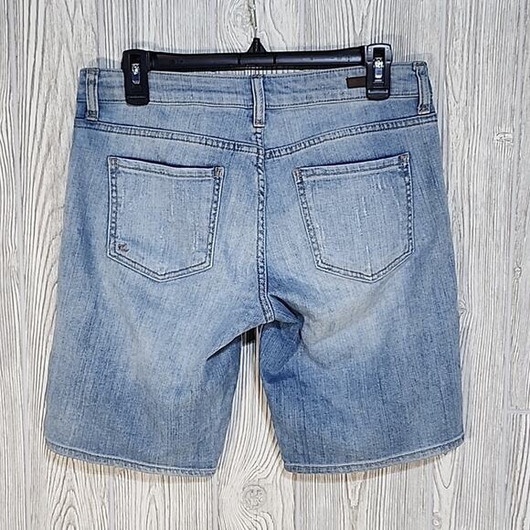 Kut from the Kloth Catherine Boyfriend Shorts Distressed Womens Size 4 - Picture 2 of 8